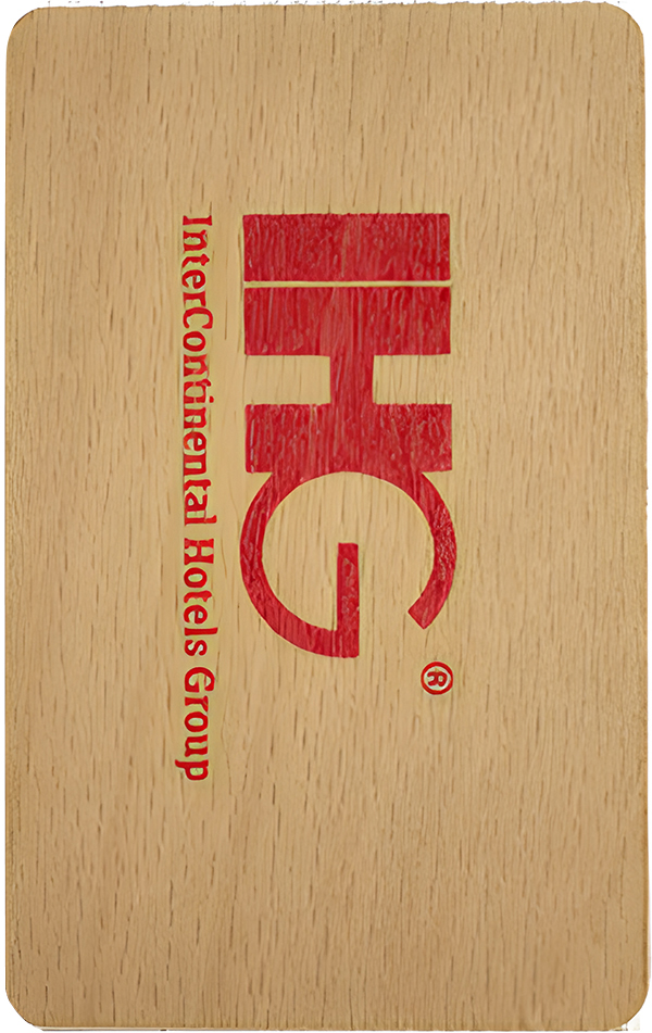 IHG Hotel Wooden Card
